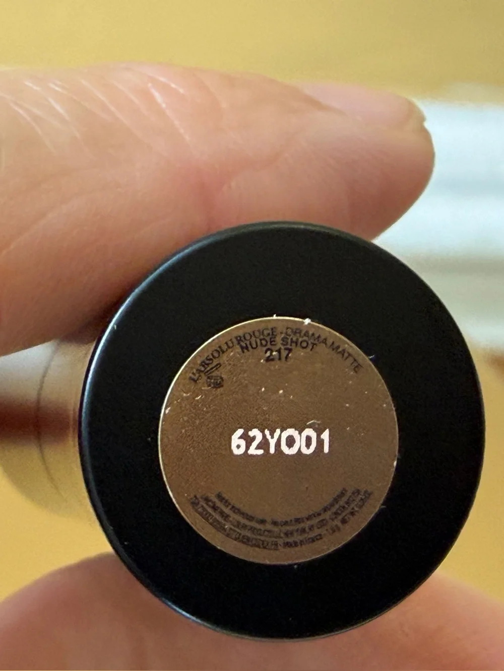 Lancome Lipstick Makeup nude shot 217 mini lipstick